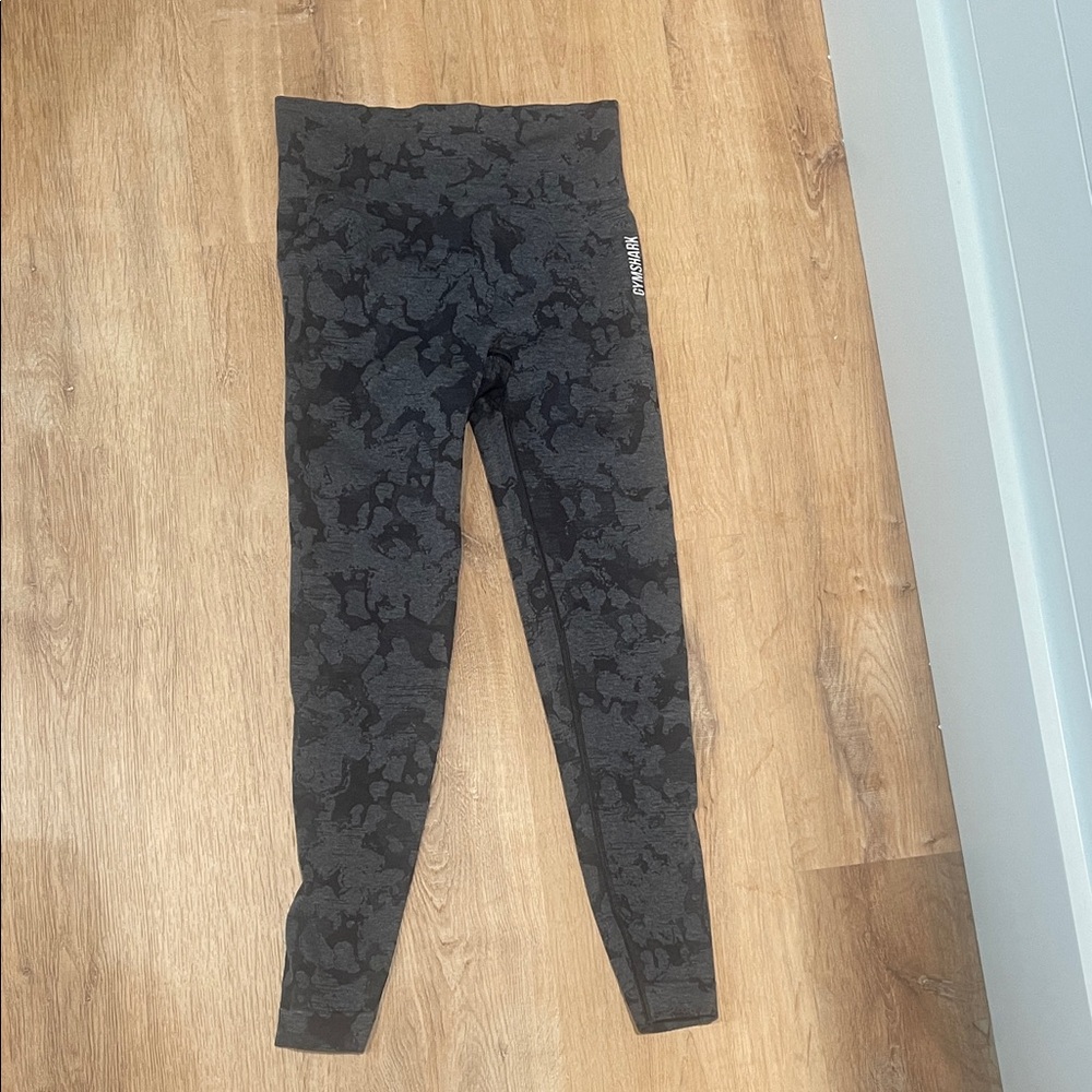 Gymshark Kids Charcoal Camouflage Leggings